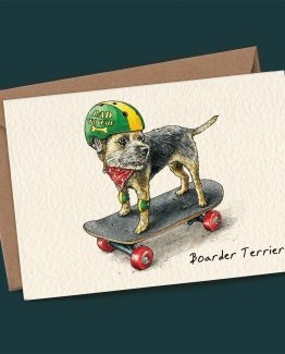 Boarder Terrier – Dog Greeting Card