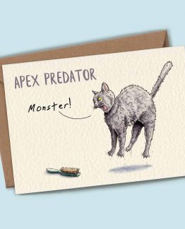 Apex Predator (Monster) – Cat Greeting Card