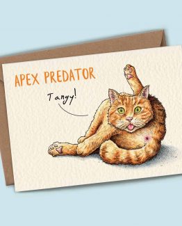 Apex Predator (Tangy) – Cat Greeting Card