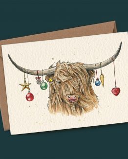 Highland Cow – Christmas Greeting Card