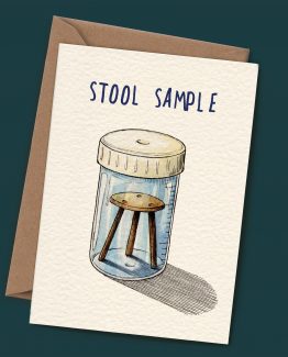 Stool Sample – Greeting Card