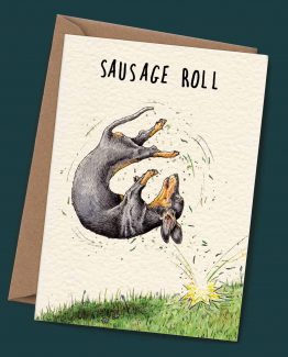 Sausage Roll – Dog Greeting Card