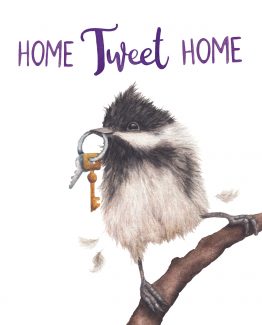 Home Tweet Home – Bird Greeting Card