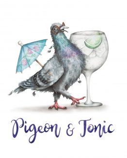 Pigeon & Tonic – Pigeon Greeting Card