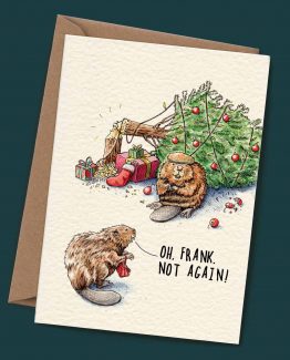 Beaver Card – Christmas Greeting Card